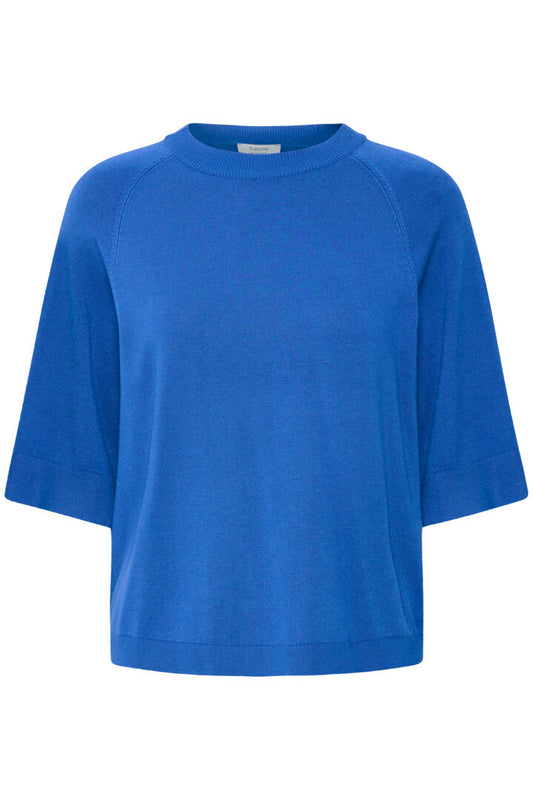 Cobalt Blue Morla Short Sleeve Jumper