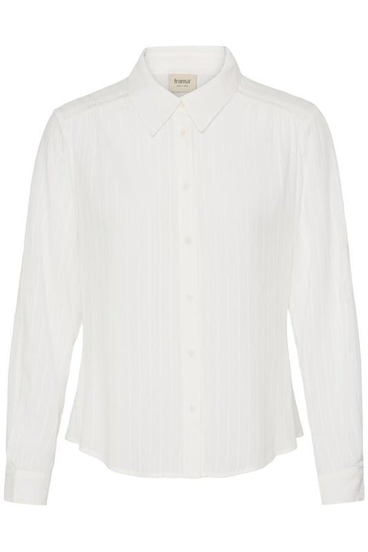 Paulana White Shirt with Tonal Stripes