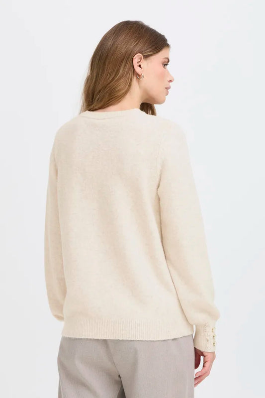 Ellen Cream Embroidered Jumper