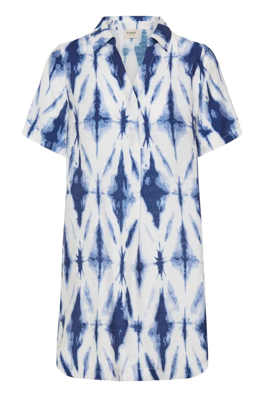 Navy Tie Dye Ariana Tunic Dress