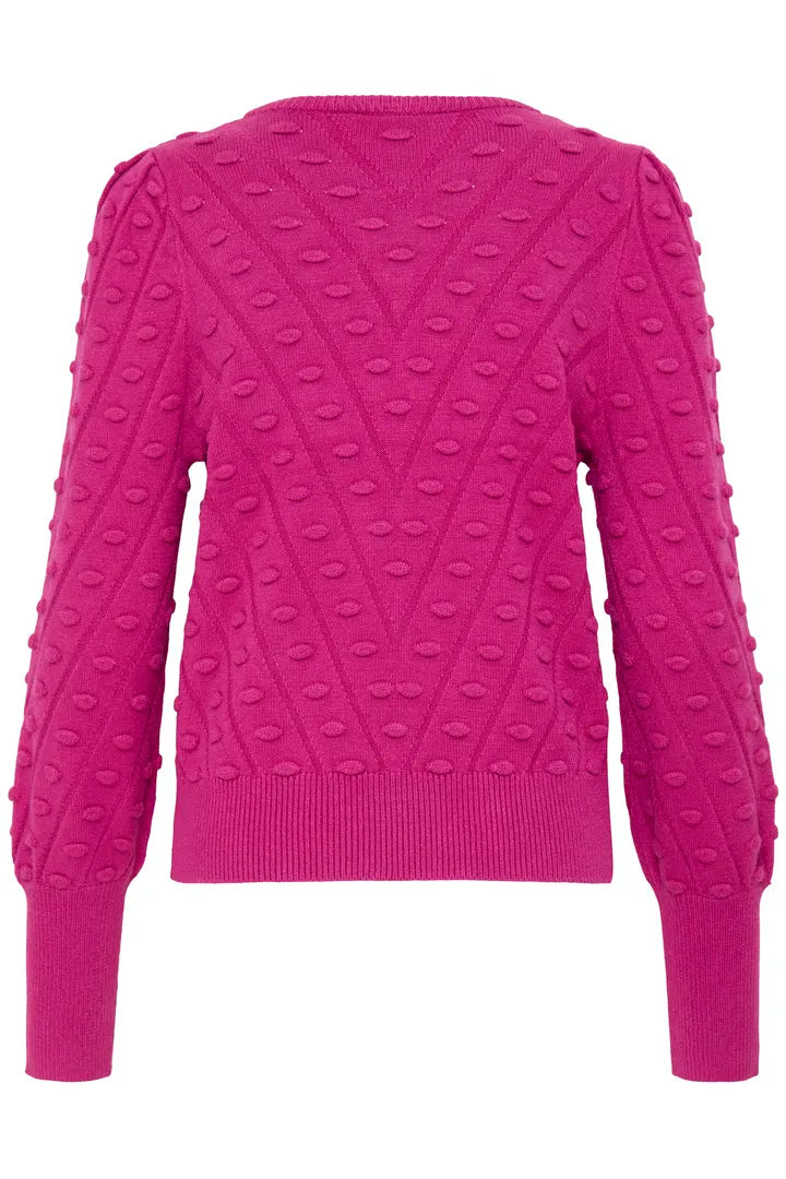 Fuchsia Manina Structure Jumper