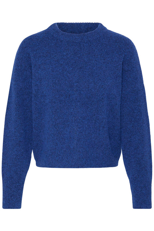 Cobalt Blue Omea Crew Neck Jumper