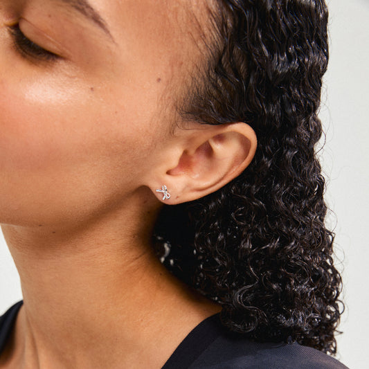 Lysandra Silver Plated Bow Earrings