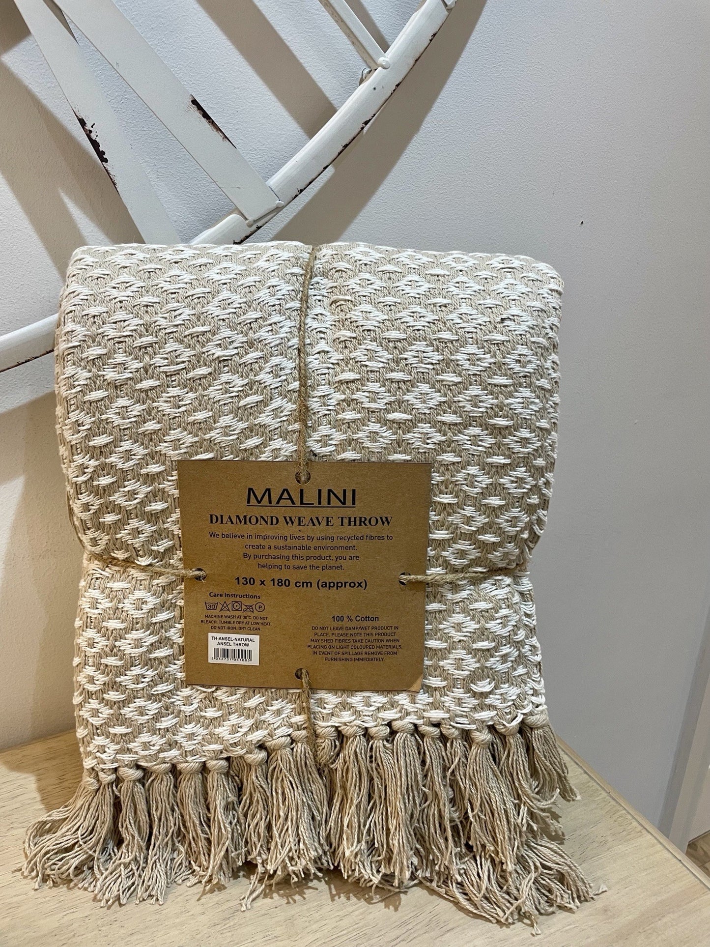 Malini Ansel Natural Throw