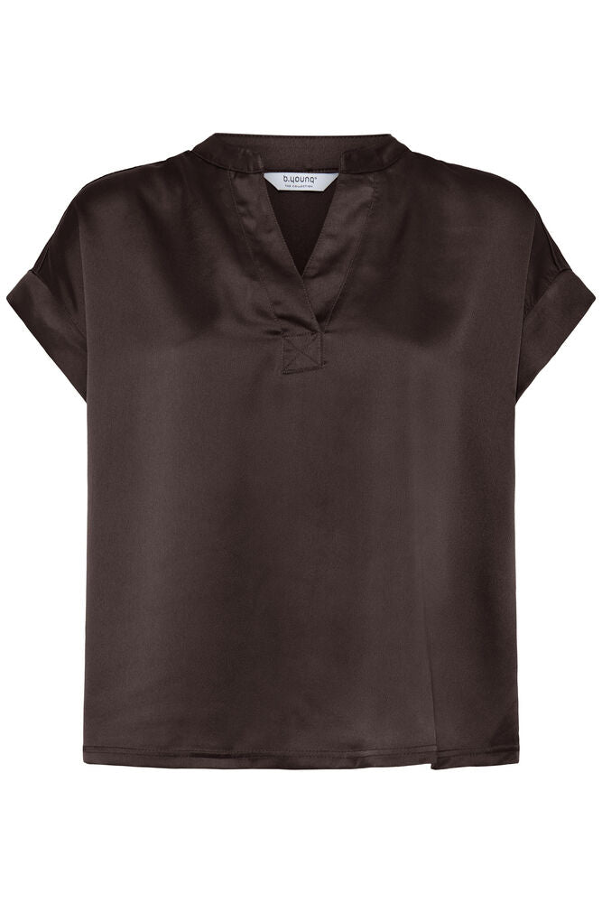Chocolate Brown Selita V Neck Blouse