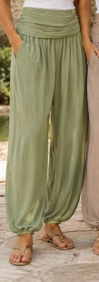 Sage Green Harem Trousers
