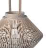 Large Grey Bamboo Lantern
