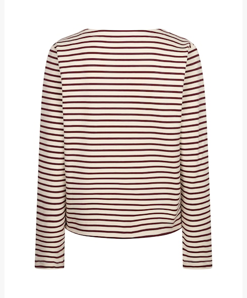 Chocolate & Cream Terry Stripe T-Shirt