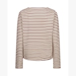 Burgundy & Cream Terry Stripe T-Shirt