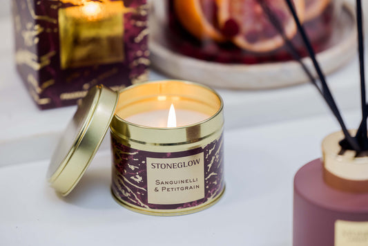 Sanguinelli & Petitgrain Tin Candle 140g