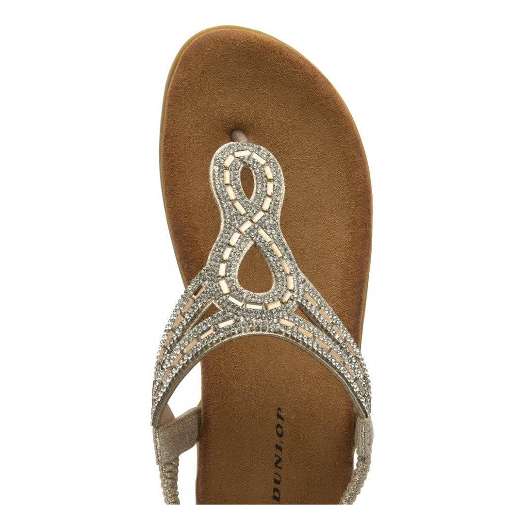 Light Gold Tori Toe-Post Sandals | Dunlop