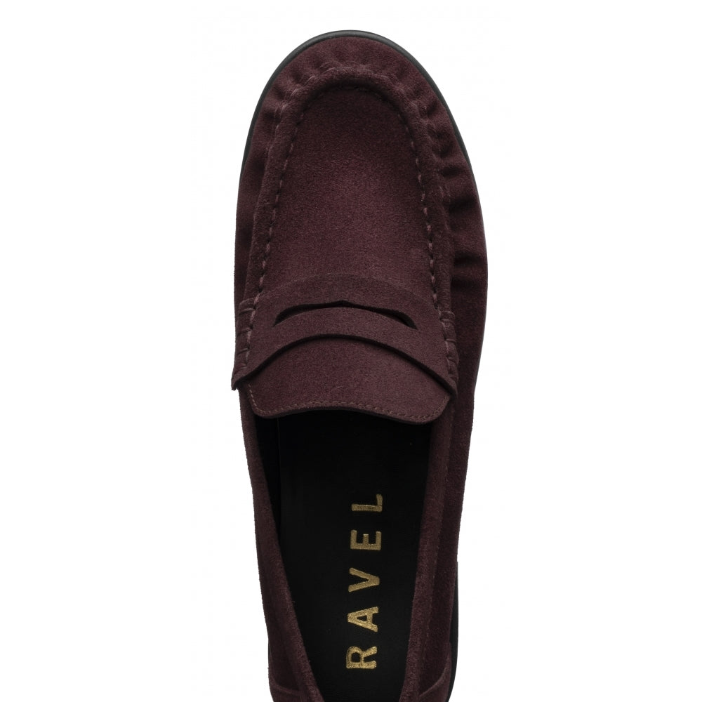 Ravel Bordo Suede Loafters