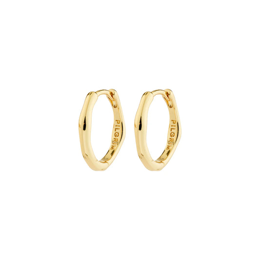 Nova Gold Plated Hoop Earrings