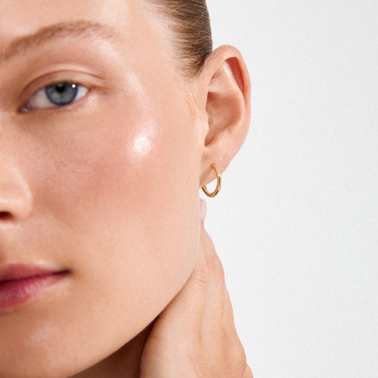 Nova Gold Plated Hoop Earrings