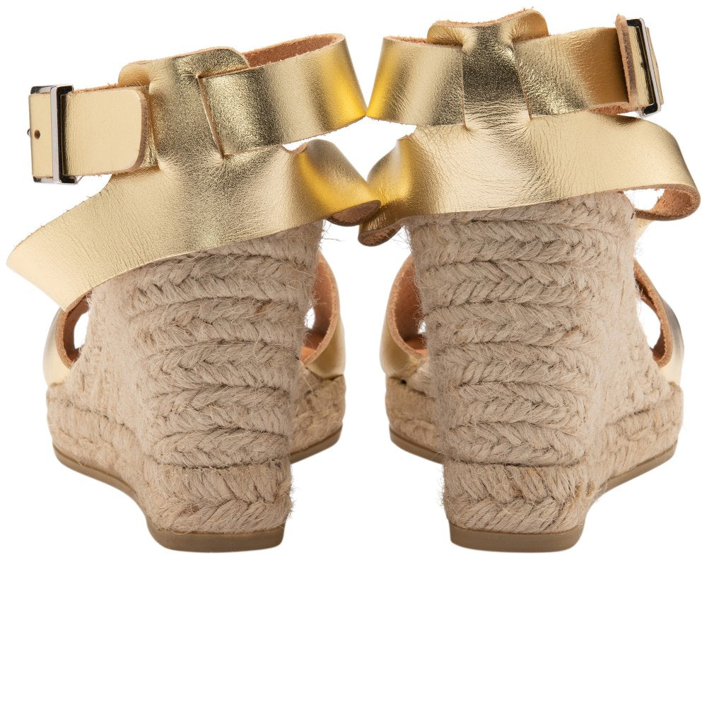 Ratho Gołd Wedge Sandal
