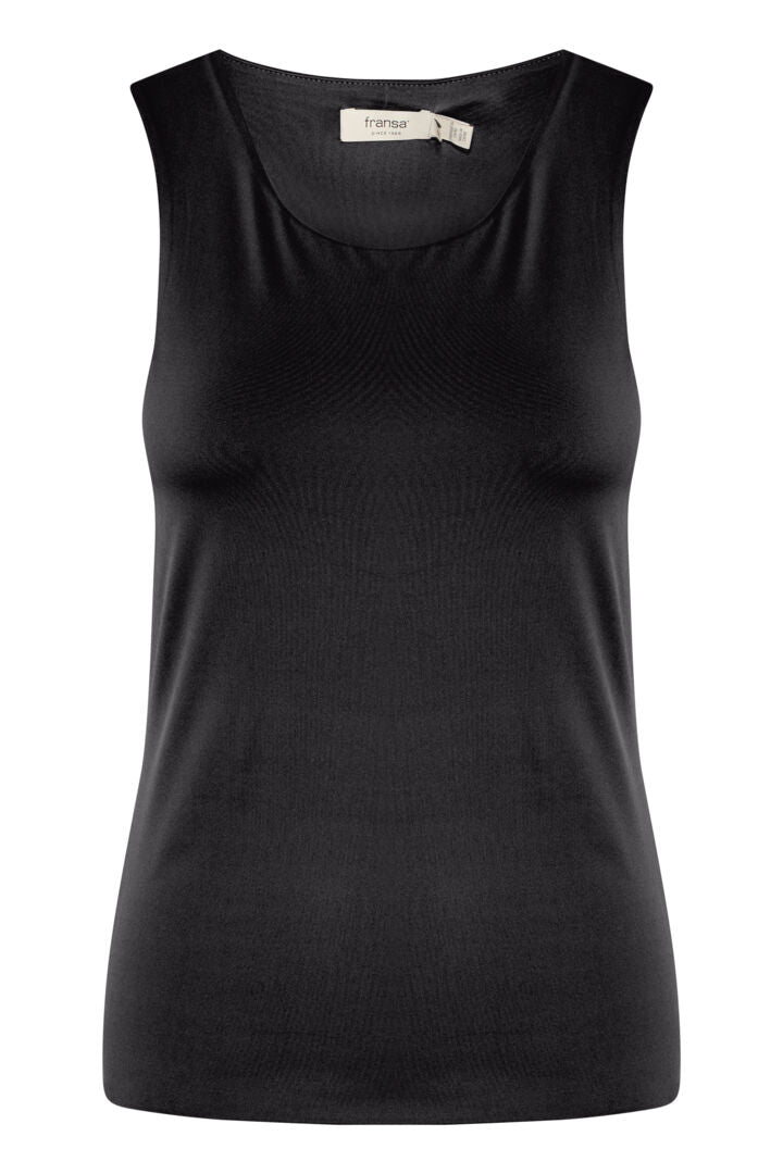 Black Rara Vest Top