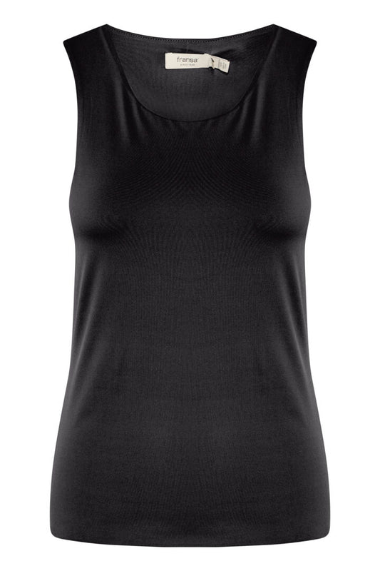 Black Rara Vest Top