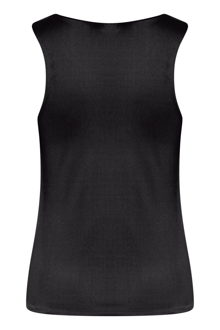 Black Rara Vest Top