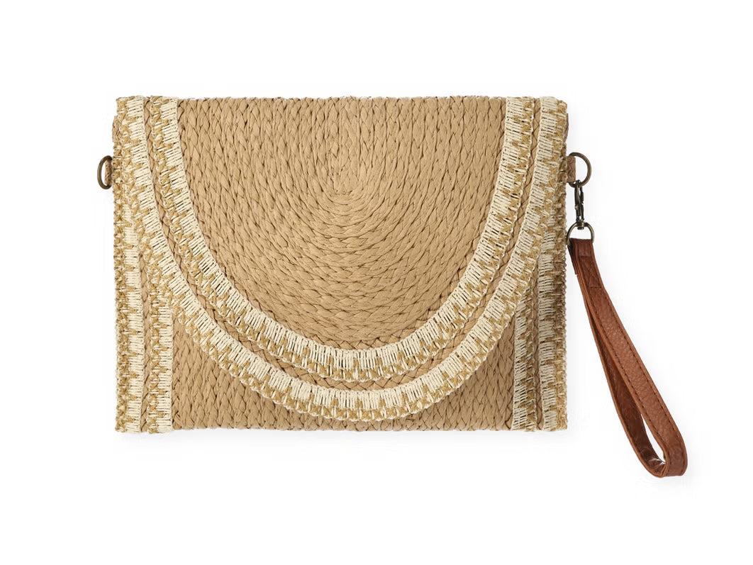 Tan Natural Raffia Bag