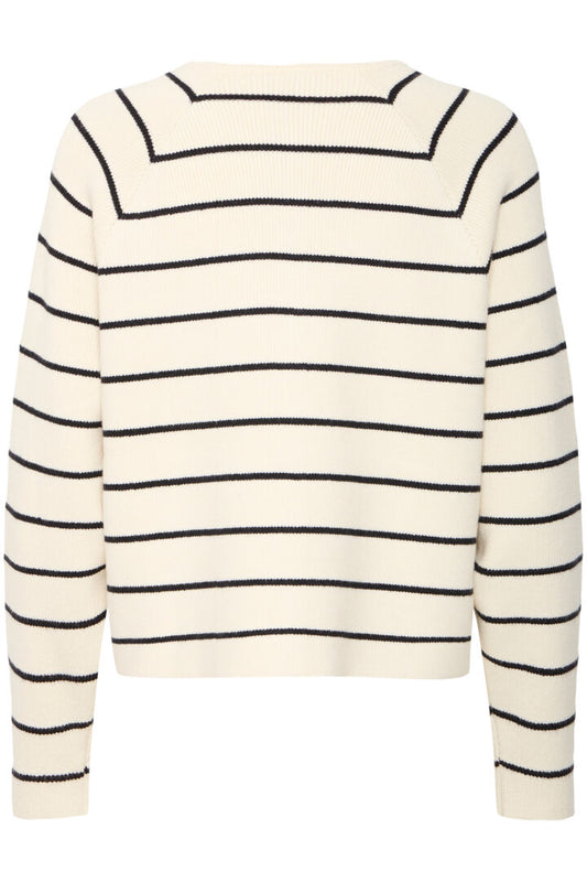 Kanya Cream & Black Cardigan