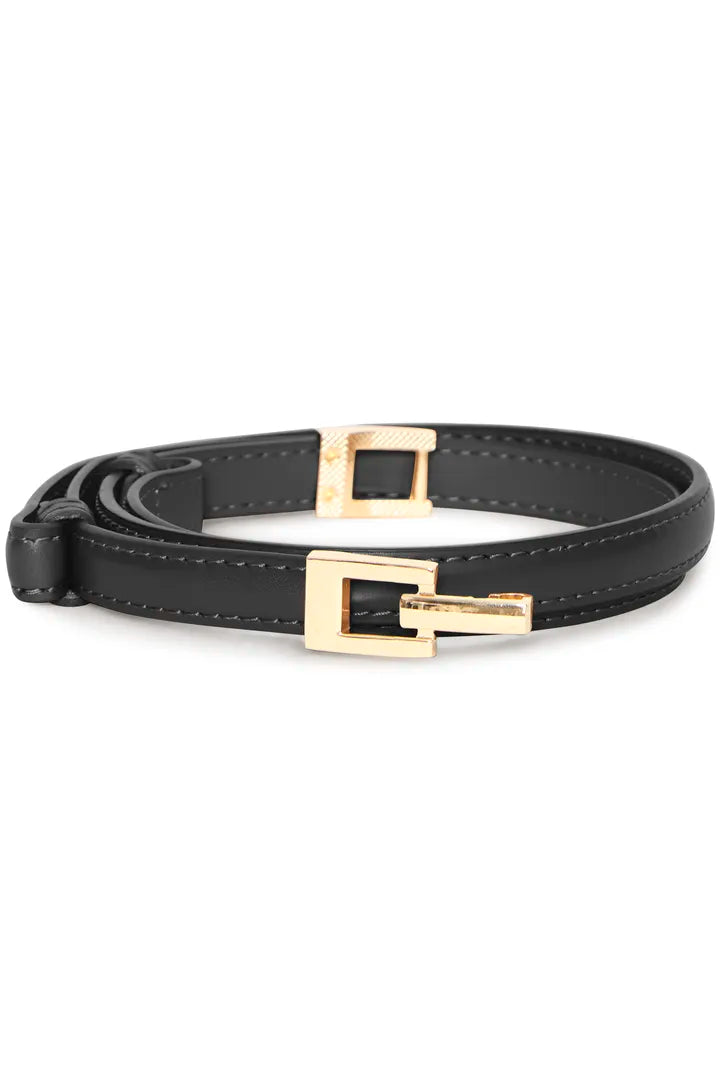 Vizana Black Horsebit Belt