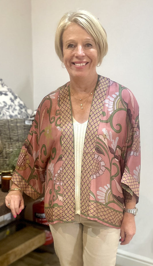 Giant Kantha Dusk Kimono