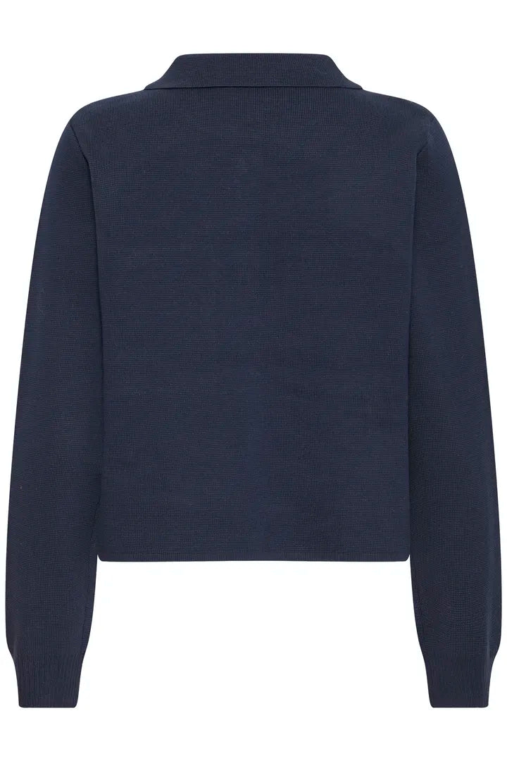 Rita Navy Pocket Cardigan