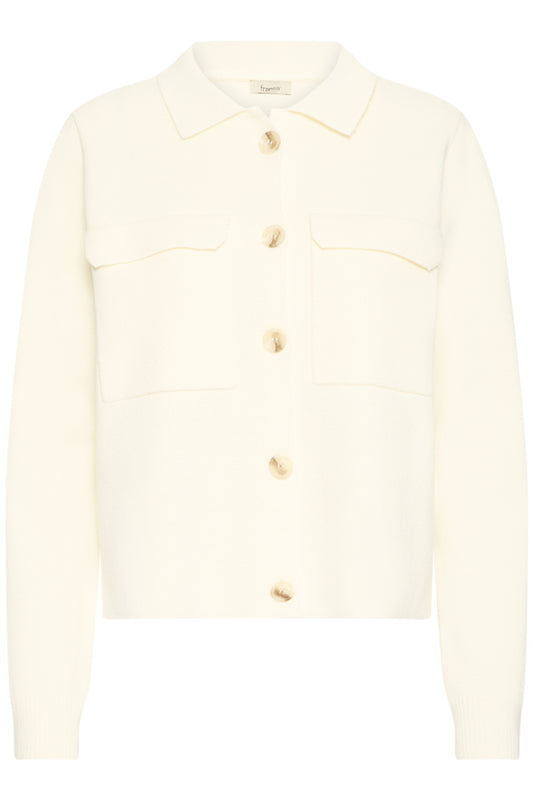 Rita Off White Pocket Cardigan
