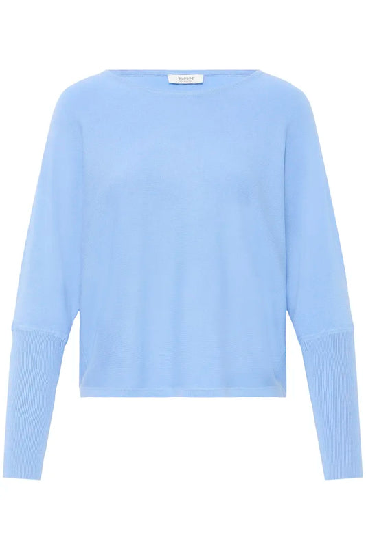 Light Blue Morla Batwing Plain Jumper
