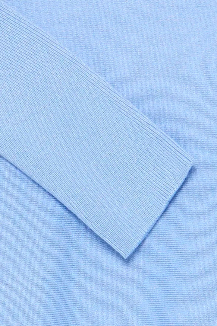 Light Blue Morla Batwing Plain Jumper