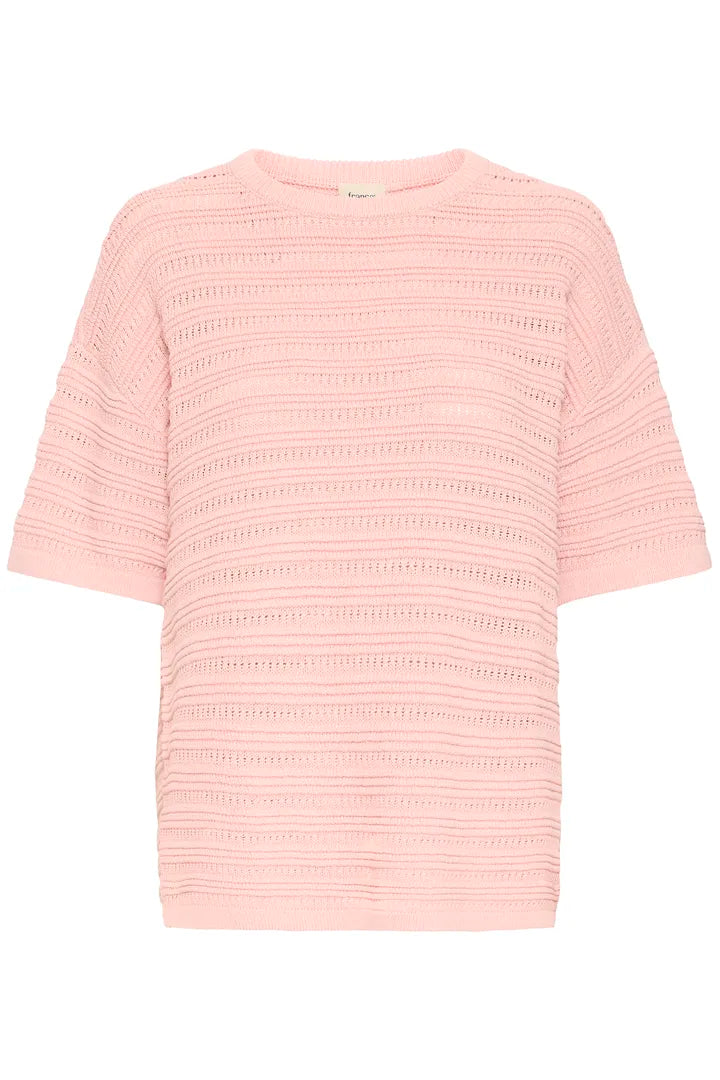 Pale Pink Ribbed Jumper