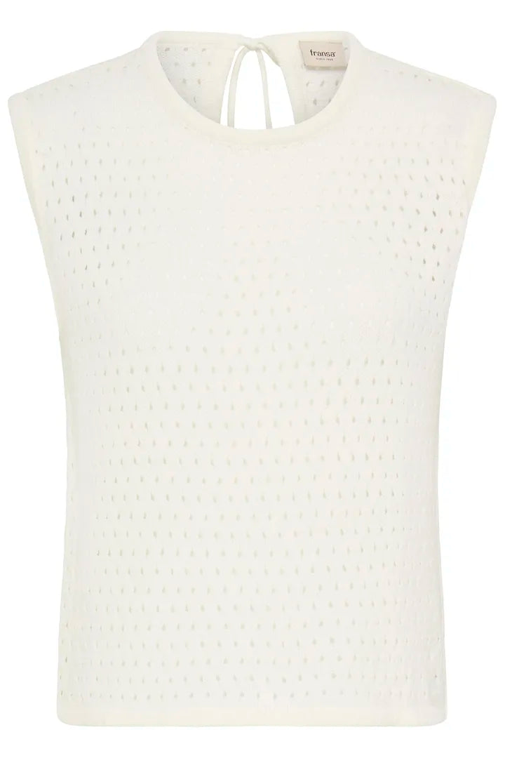 Perri Cream Crochet Top