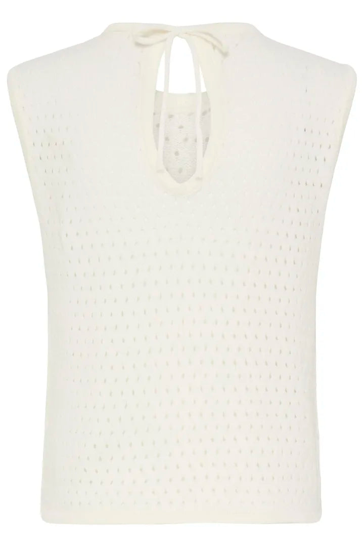 Perri Cream Crochet Top