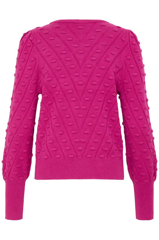 Fuchsia Manina Structure Jumper