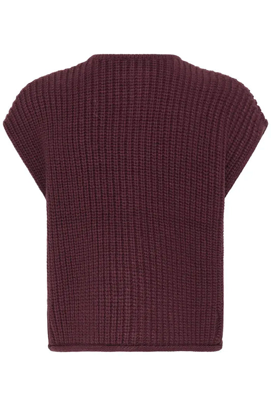 Norma Fig Button Knitted Waistcoat