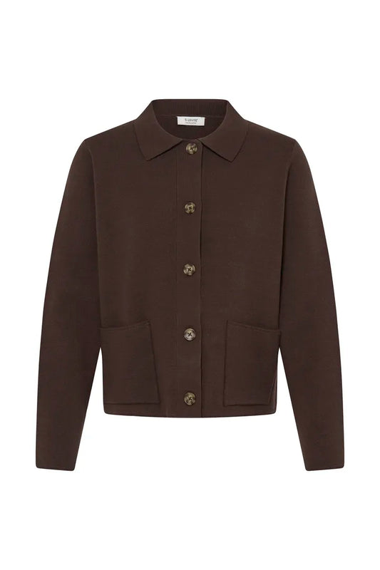 Chocolate Brown Otari Cardigan