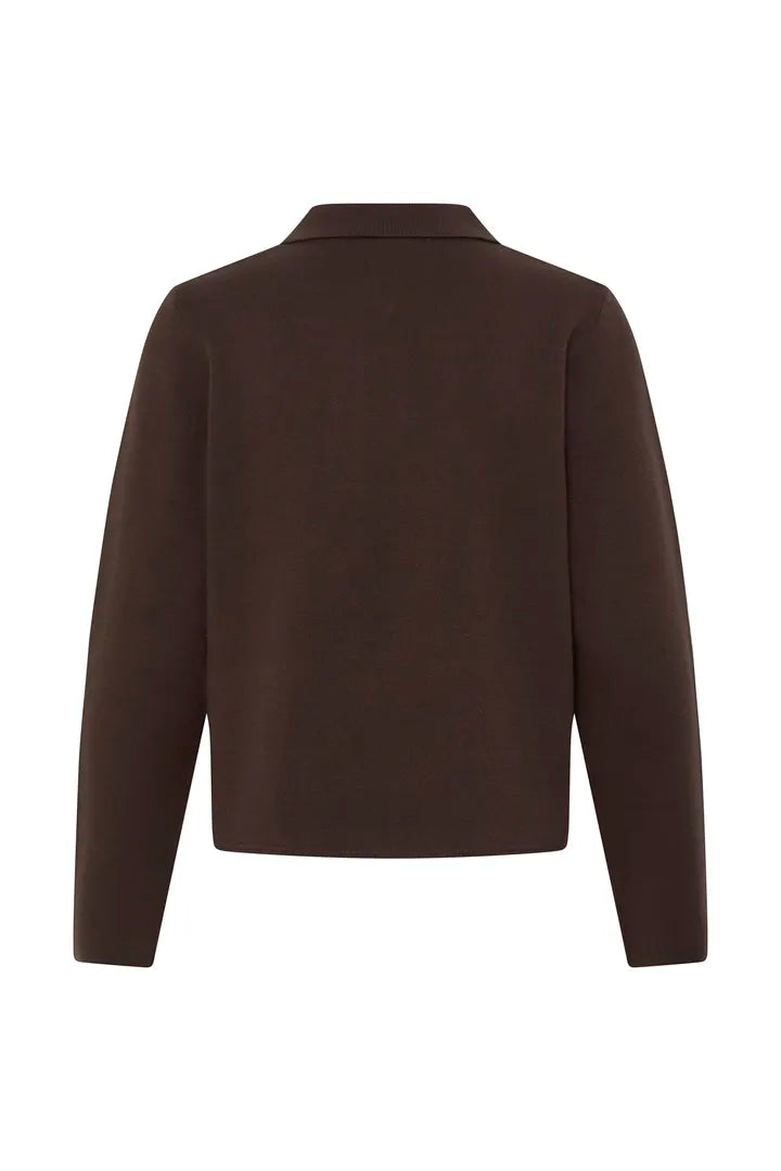 Chocolate Brown Otari Cardigan