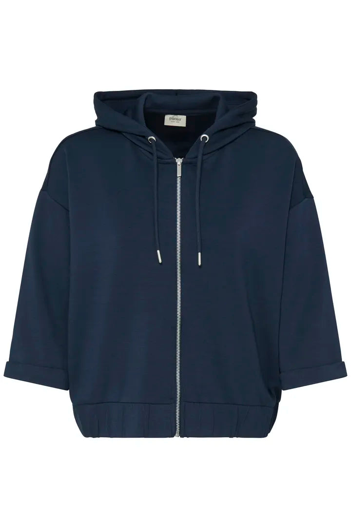 Aurora Zipped 3/4 Sleeve Hoodie