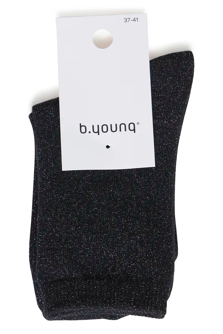 Black Glitter Socks