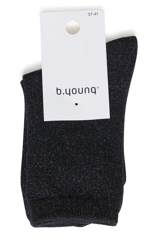 Black Glitter Socks
