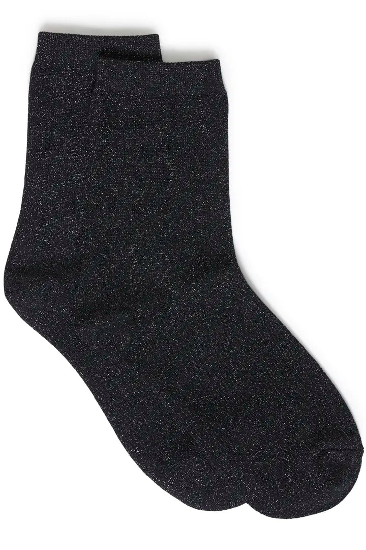 Black Glitter Socks