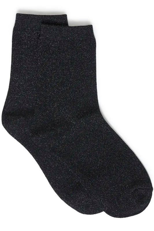 Black Glitter Socks