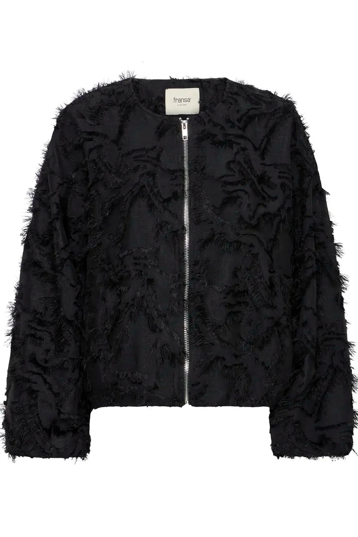 Black Cali Textured Jacket