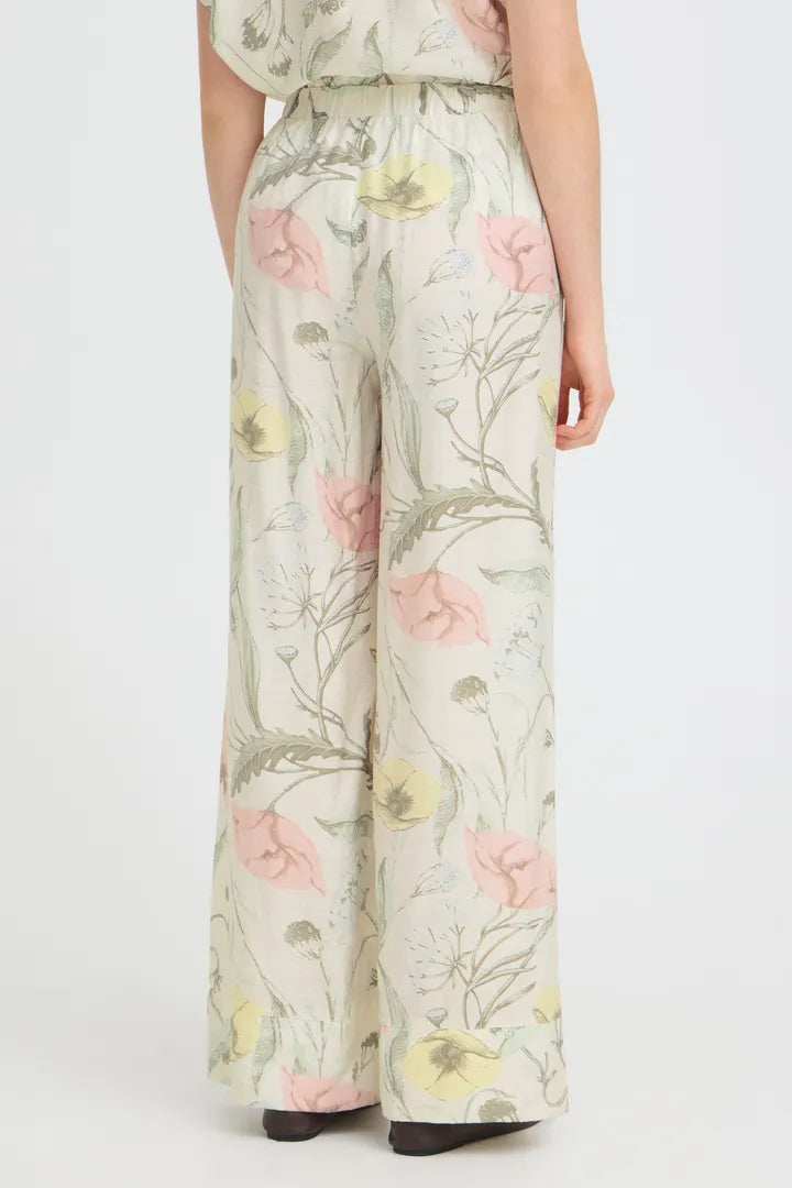Pastel Yellow Ariana Wide Leg Trousers