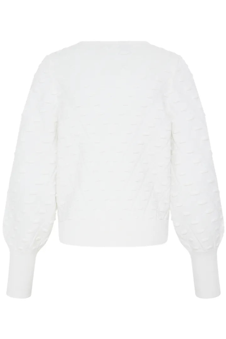 White Manina Structure Jumper