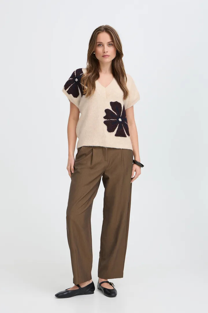 Fig & Cream Byomea VNeck Slipover