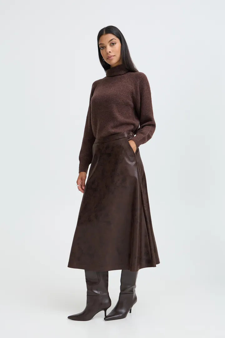Chocolate Brown Dimian Skirt