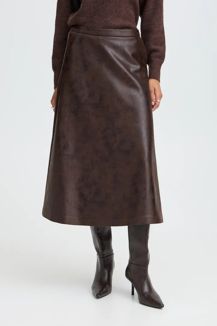 Chocolate Brown Dimian Skirt