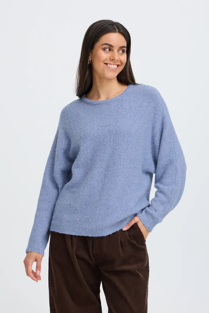 Bela Blue Melange Jumper