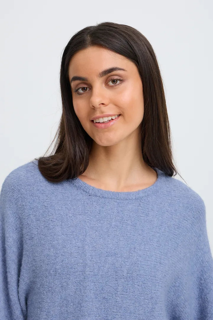 Bela Blue Melange Jumper